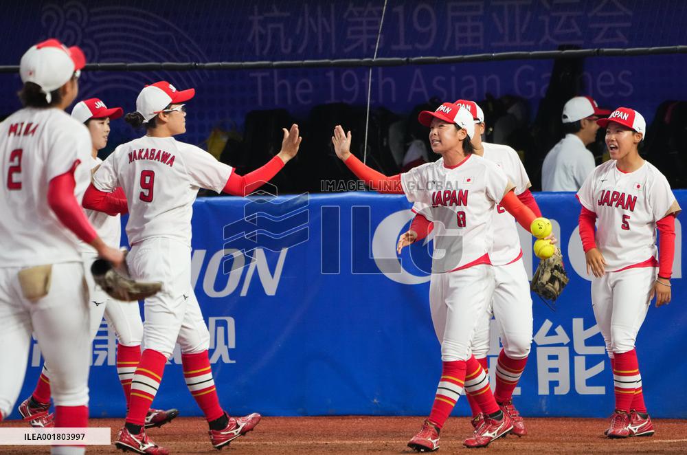 (SP)CHINA-SHAOXING-ASIAN GAMES-SOFTBALL(CN)