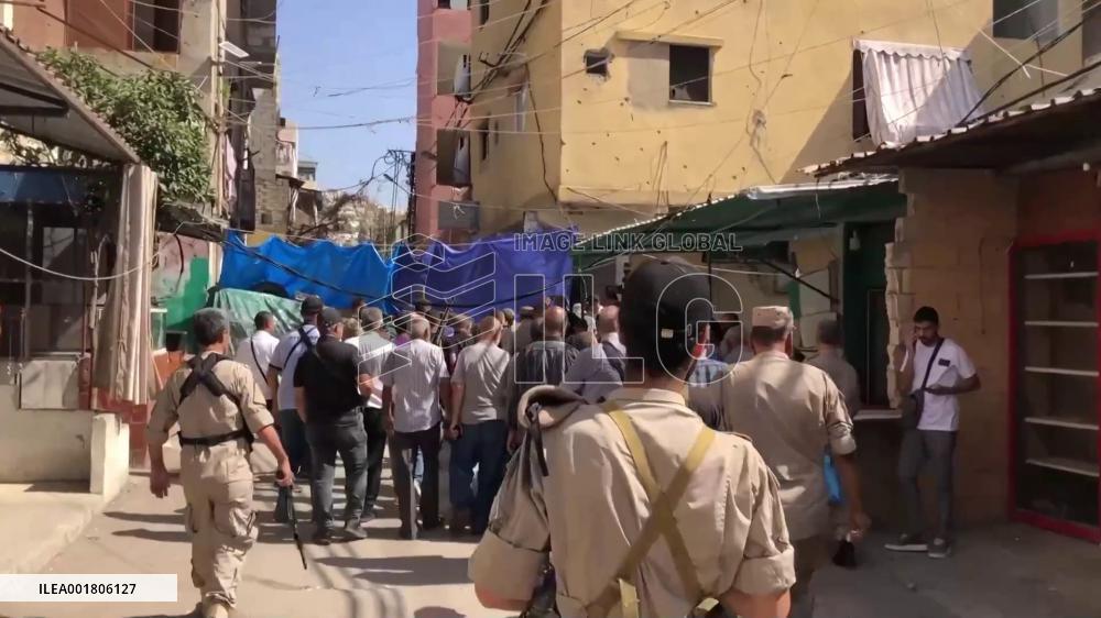 Armed militants withdraw from UN refugee schools in Lebanon