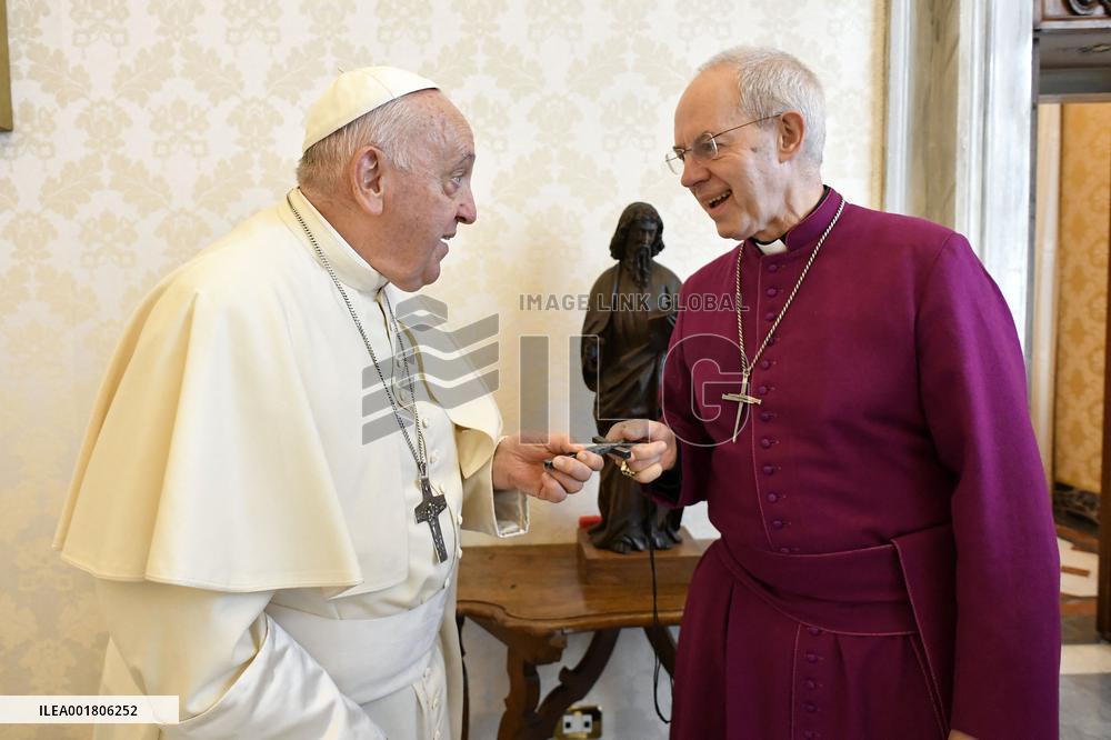 Pope Francis Meets Archbishop Of Canterbury - Vatican