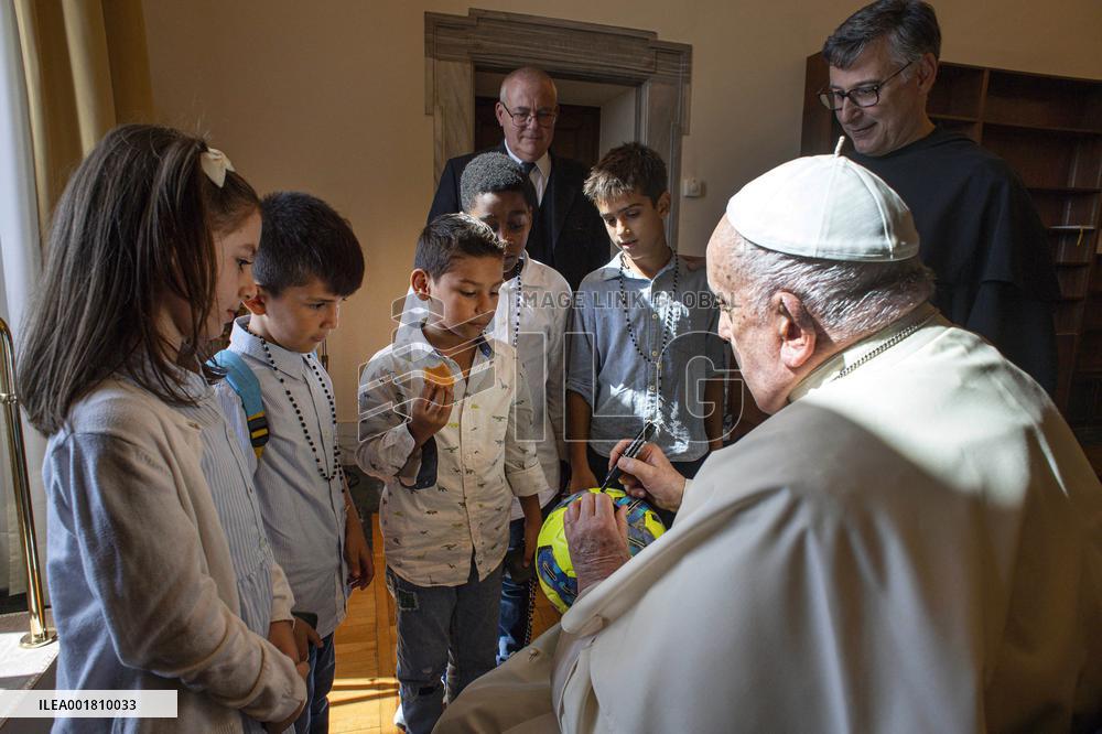 Pope Francis Leads The Sunday Angelus  - Vatican