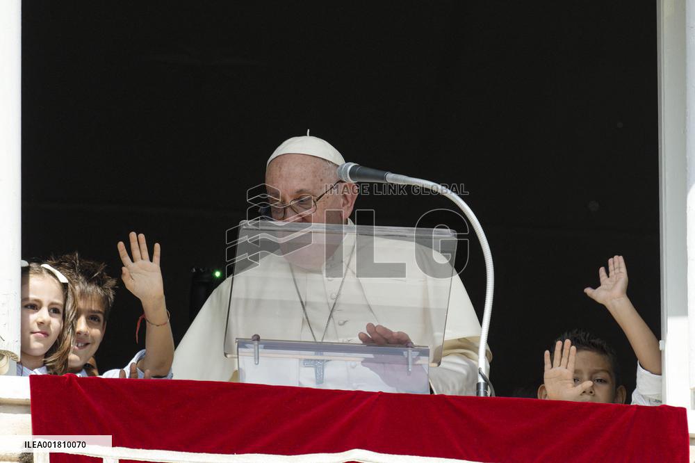 Pope Francis Leads The Sunday Angelus  - Vatican