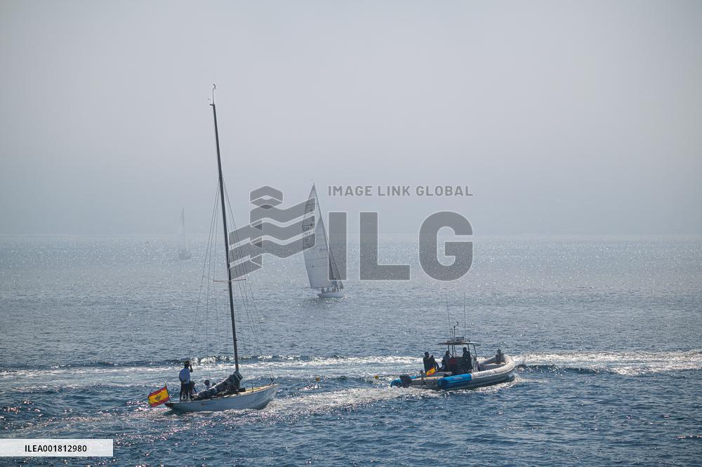King Juan Carlos And Infanta Elena Enjoy The Third Day Of Regattas - Sanxenxo