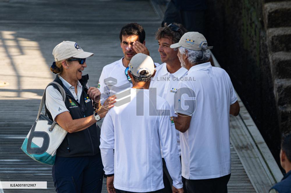 King Juan Carlos And Infanta Elena Enjoy The Third Day Of Regattas - Sanxenxo