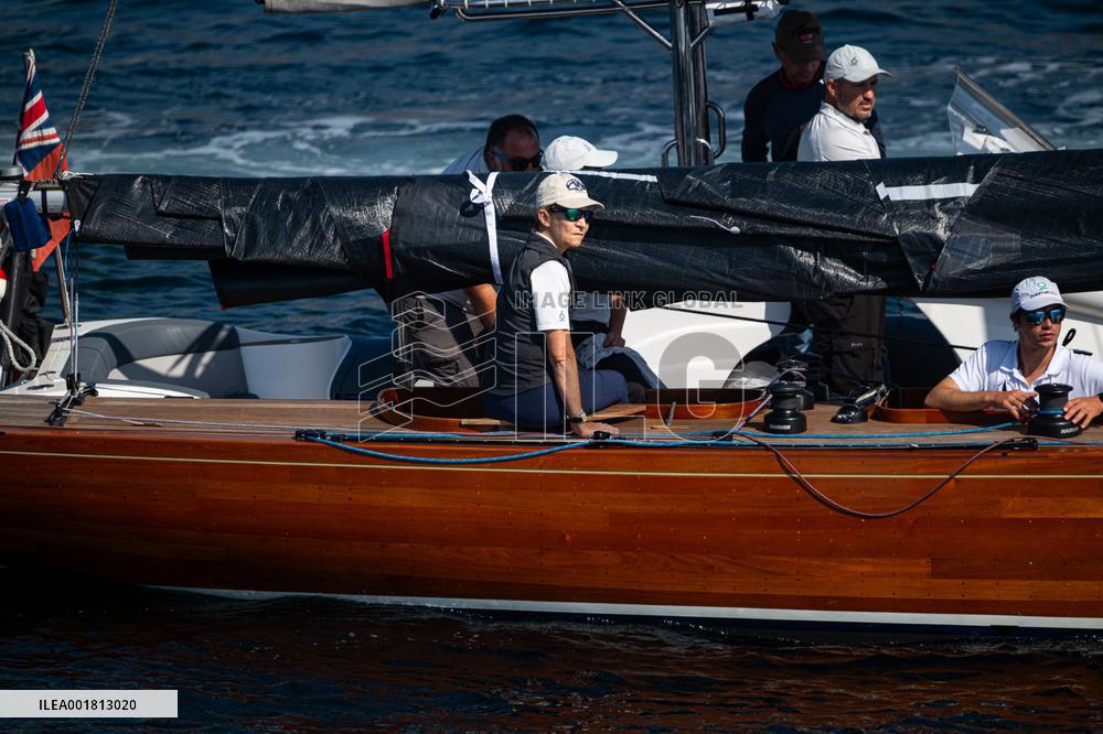 King Juan Carlos And Infanta Elena Enjoy The Third Day Of Regattas - Sanxenxo