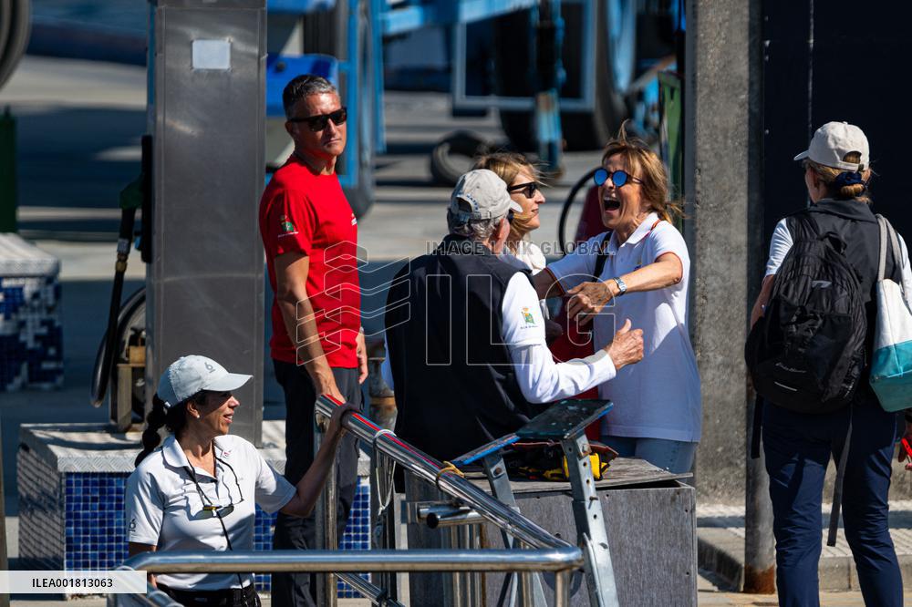 King Juan Carlos And Infanta Elena Enjoy The Third Day Of Regattas - Sanxenxo