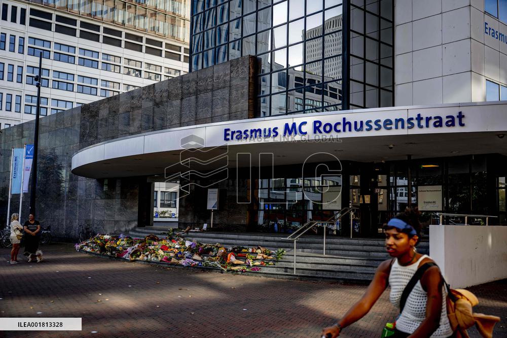 Flowers Laid Down After Shootings - Rotterdam