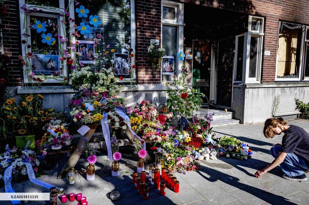 Flowers Laid Down After Shootings - Rotterdam