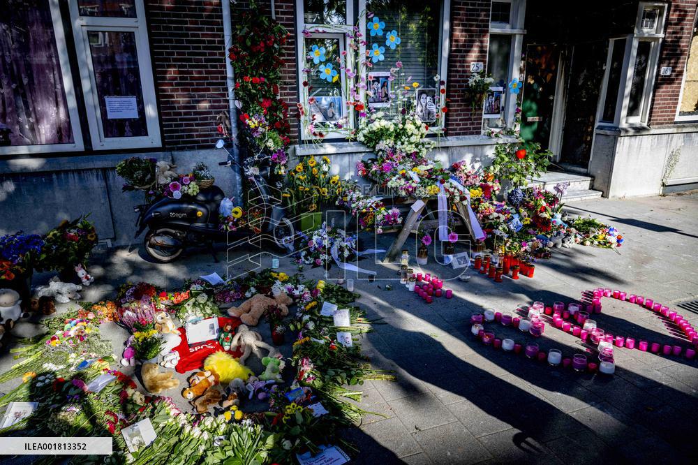 Flowers Laid Down After Shootings - Rotterdam