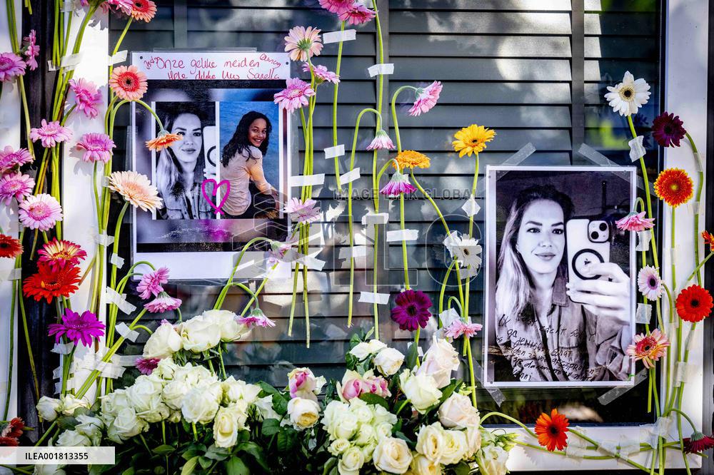 Flowers Laid Down After Shootings - Rotterdam