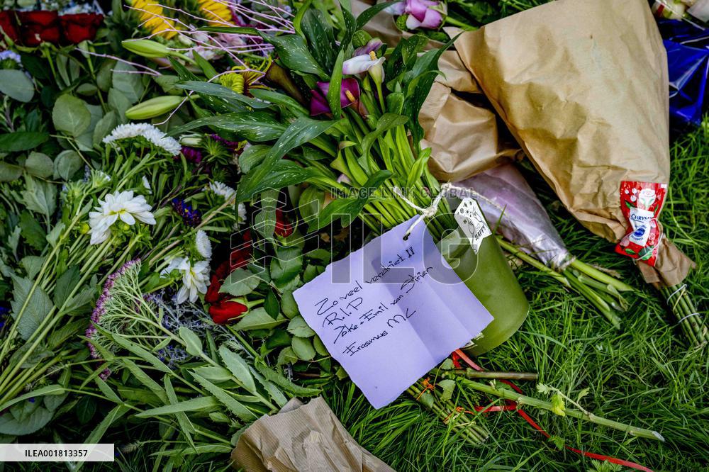 Flowers Laid Down After Shootings - Rotterdam