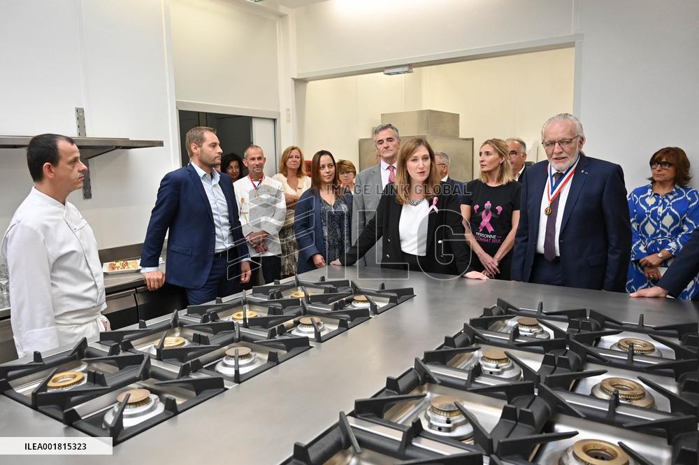 Inauguration Of The New Laboratories At CEPROC - Paris