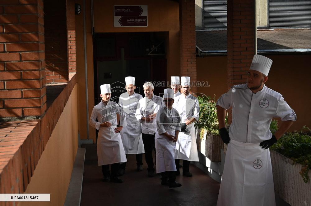 Inauguration Of The New Laboratories At CEPROC - Paris