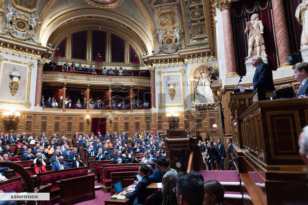 Election of the New President at the French Senate - Paris