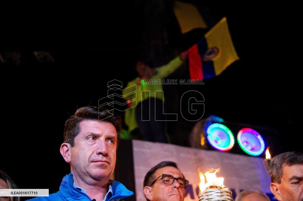 Demonstrations Against Gustavo Petro's Government
