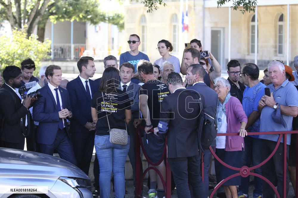 President Macron Unveils 200 New Gendarmerie Brigades Map - Tonneins