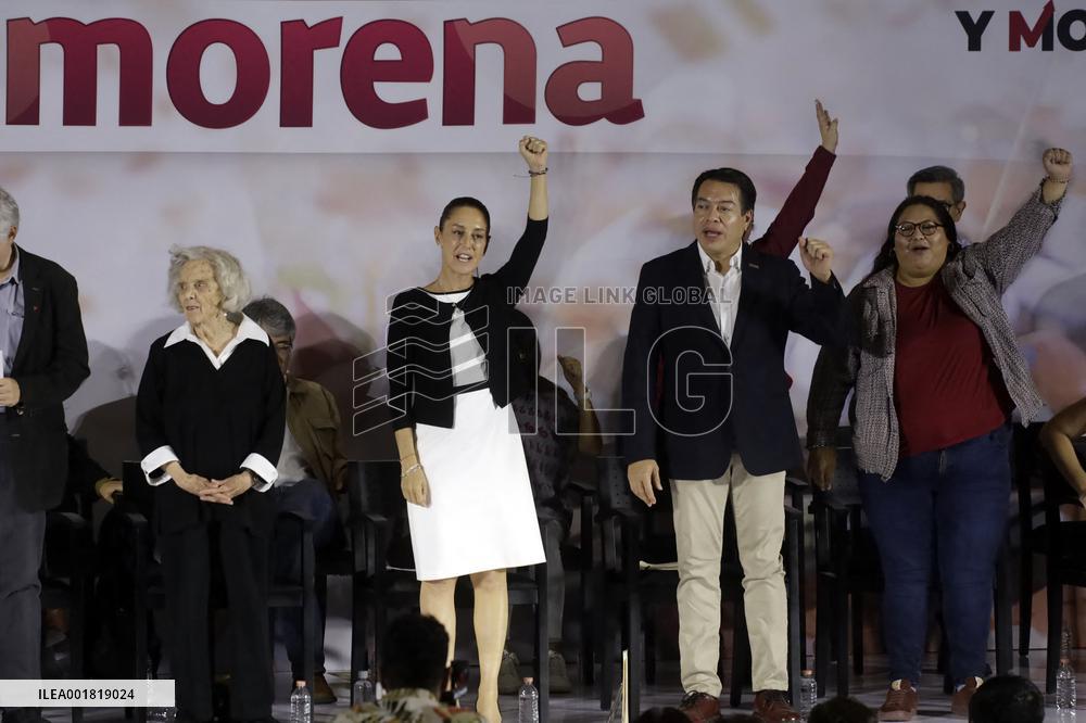 Presidential Candidate Claudia Sheinbaum Campaigns - Mexico
