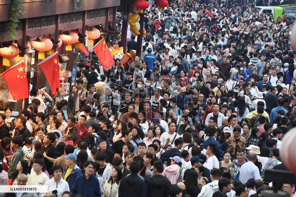 Tourist Travel Confucius Temple Scenic Area in Nanjing