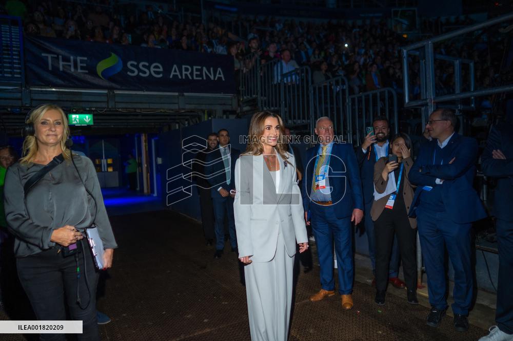 Queen Rania At The One Young World Summit - Belfast