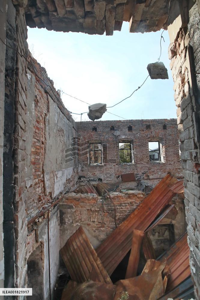 Architectural monument of 1792 destroyed in Izium by Russian shelling