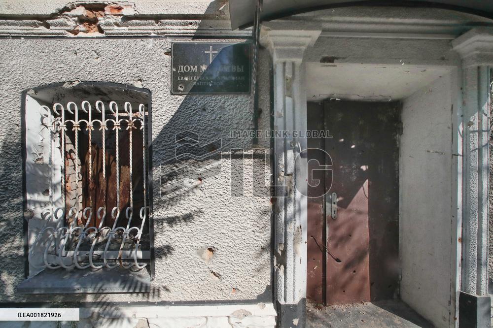 Architectural monument of 1792 destroyed in Izium by Russian shelling