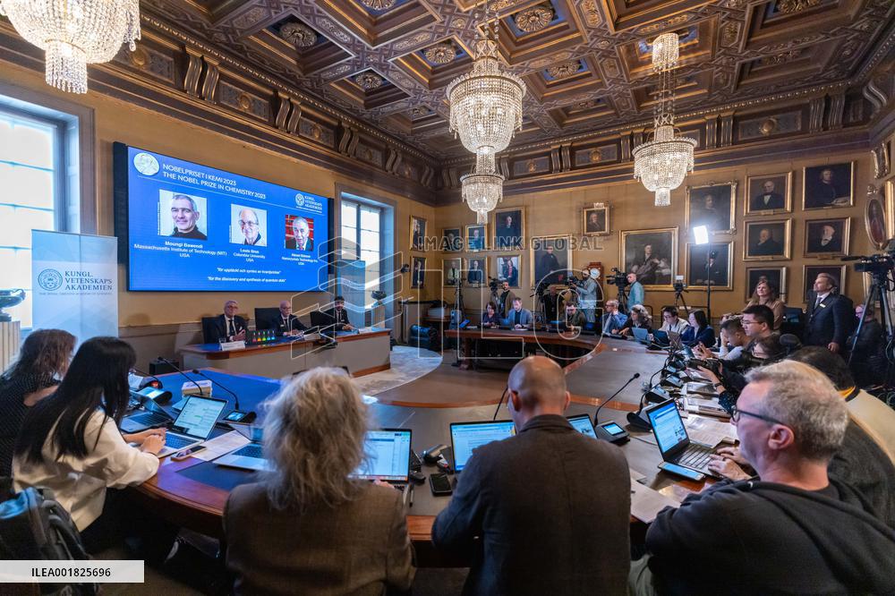 SWEDEN-STOCKHOLM-2023 NOBEL PRIZE-CHEMISTRY