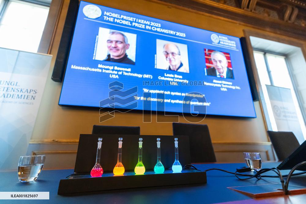 SWEDEN-STOCKHOLM-2023 NOBEL PRIZE-CHEMISTRY