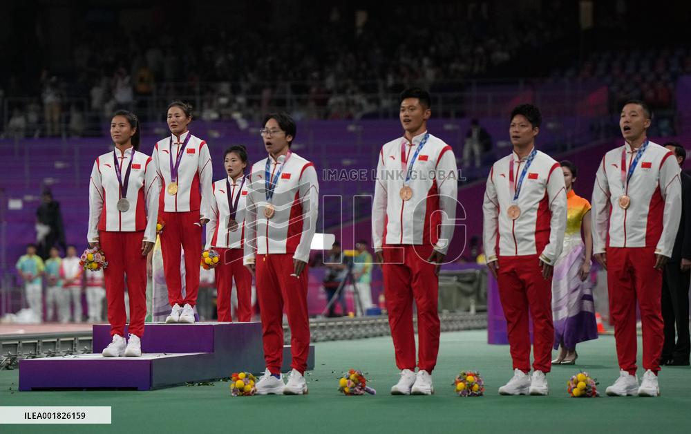 (SP) CHINA-ZHEJIANG-HANGZHOU-OLYMPIC MEDAL REALLOCATION CEREMONY (CN)