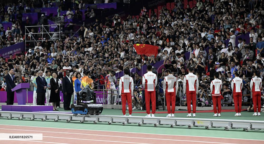 (SP) CHINA-ZHEJIANG-HANGZHOU-OLYMPIC MEDAL REALLOCATION CEREMONY (CN)