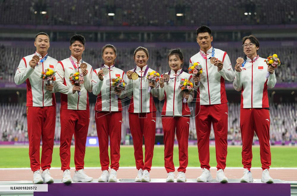 (SP) CHINA-ZHEJIANG-HANGZHOU-OLYMPIC MEDAL REALLOCATION CEREMONY (CN)