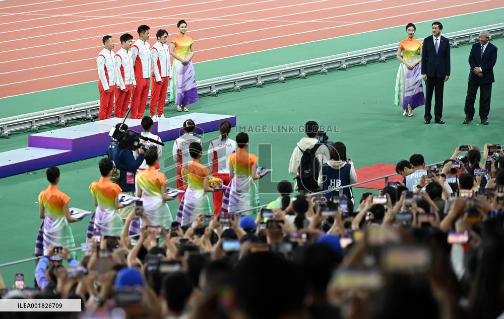 (SP) CHINA-ZHEJIANG-HANGZHOU-OLYMPIC MEDAL REALLOCATION CEREMONY (CN)