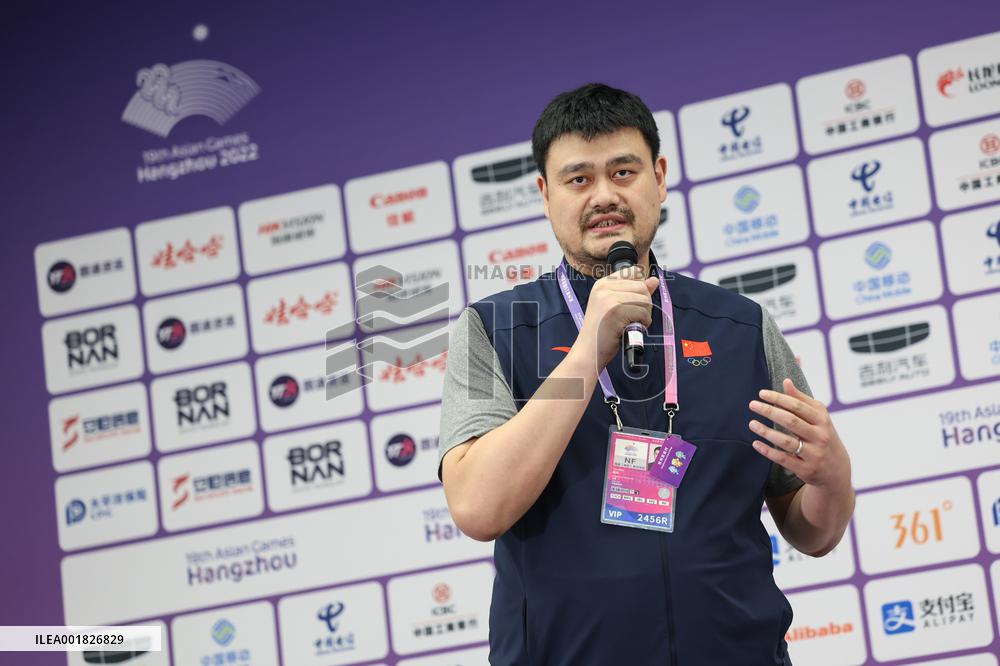 (SP)CHINA-HANGZHOU-ASIAN GAMES-BASKETBALL-PRESS CONFERENCE(CN)