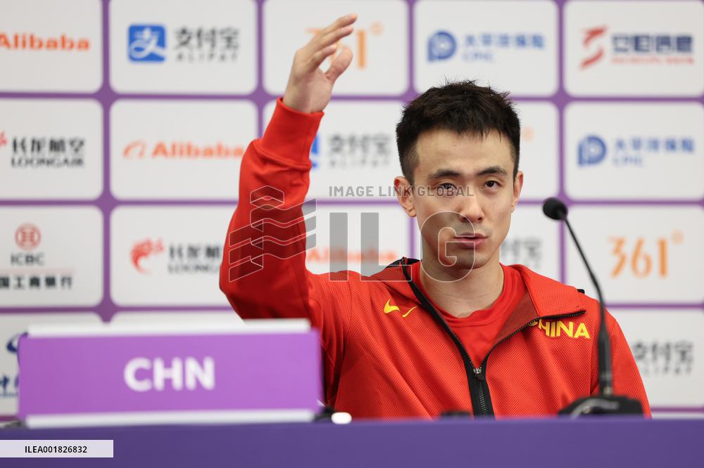 (SP)CHINA-HANGZHOU-ASIAN GAMES-BASKETBALL-PRESS CONFERENCE(CN)
