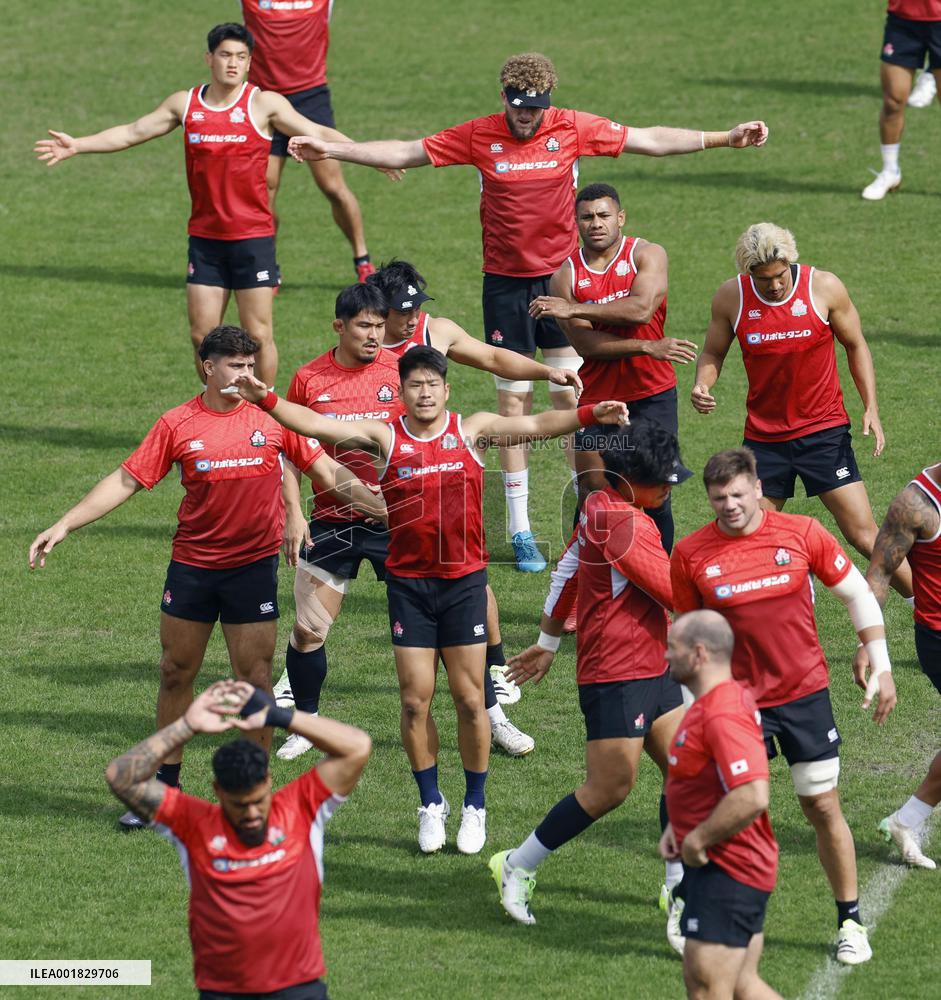 Rugby World Cup: Japan team training