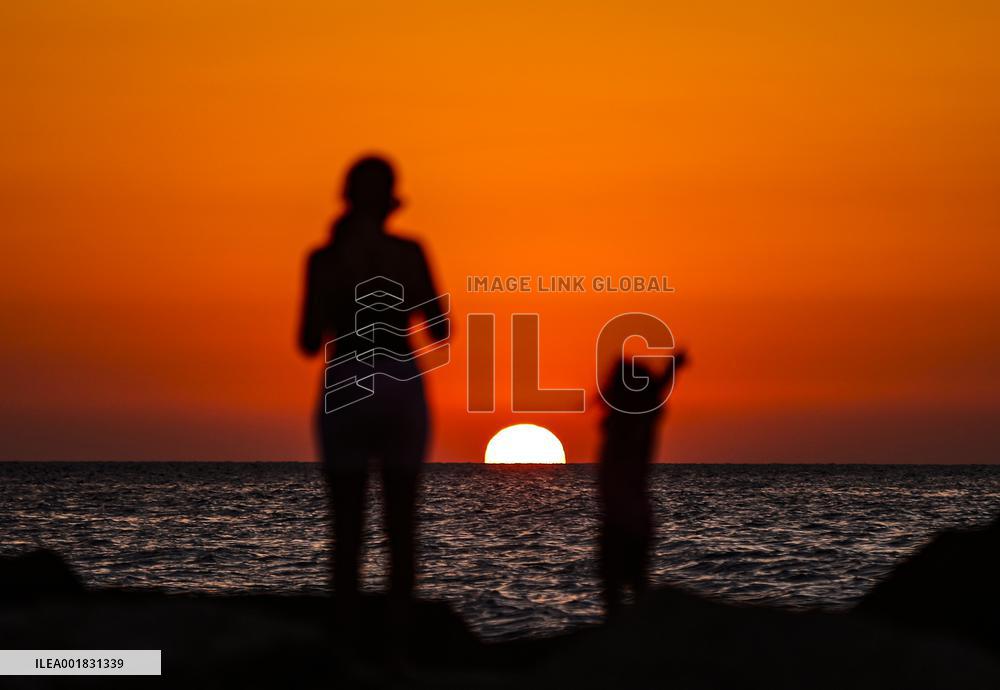 LEBANON-BEIRUT-SUNSET