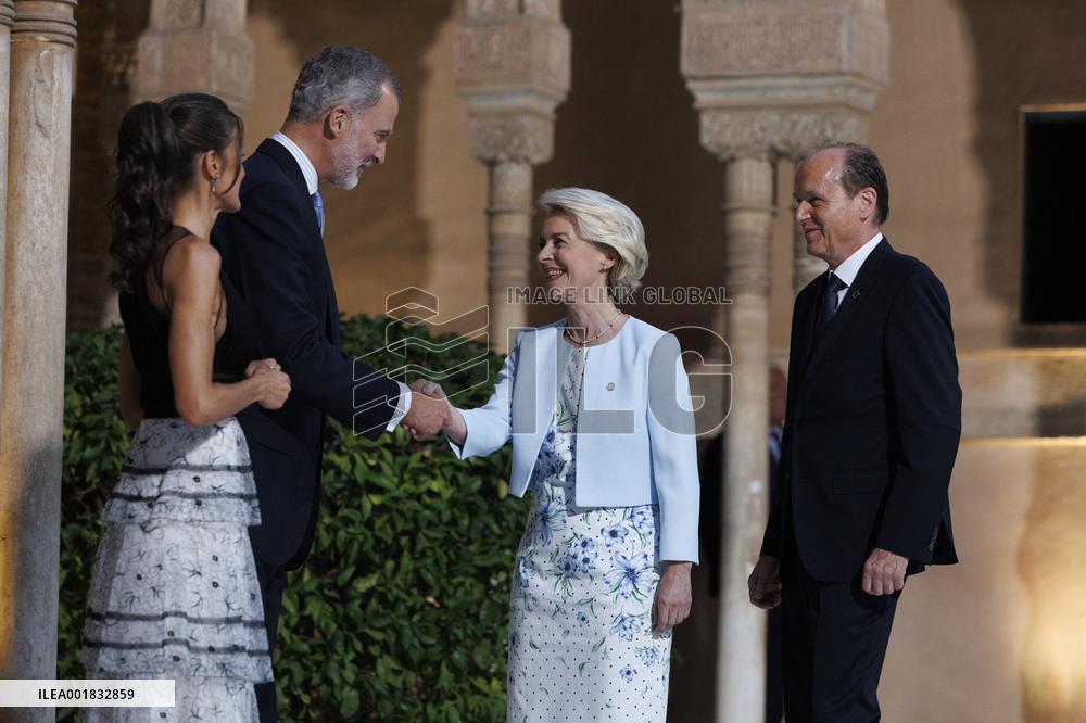Royals Host An Official Diner At The Alhambra - Granada