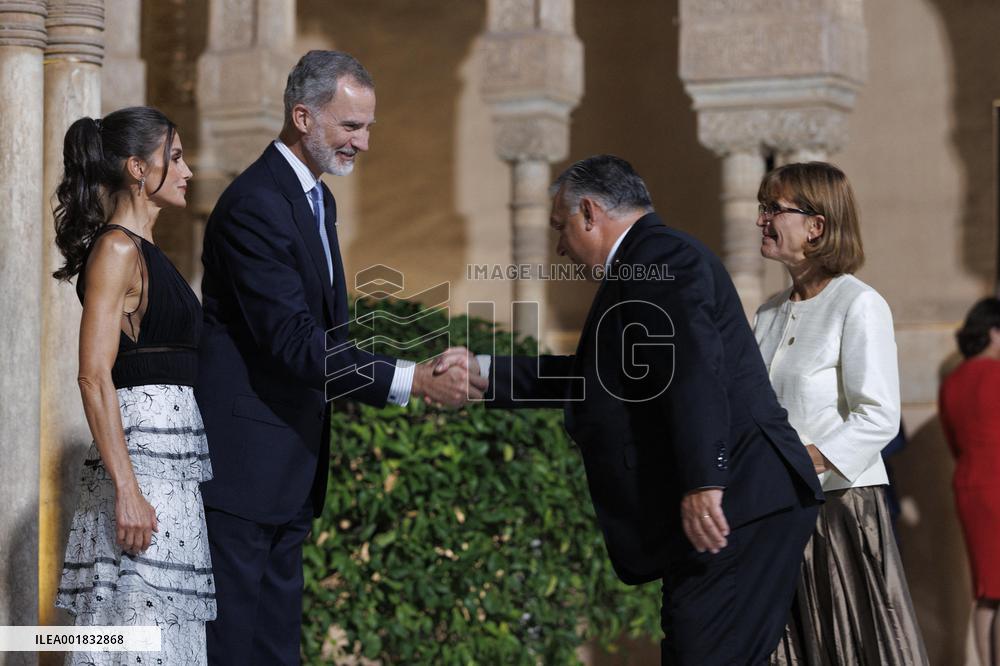 Royals Host An Official Diner At The Alhambra - Granada