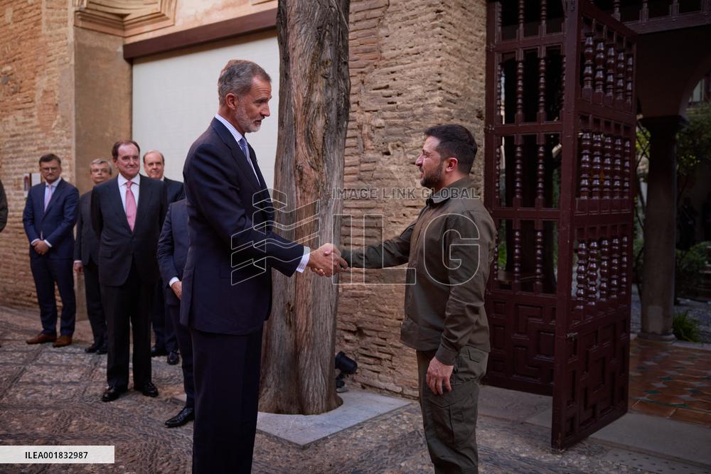 Zelensky At The EU Political Community Summit - Granada