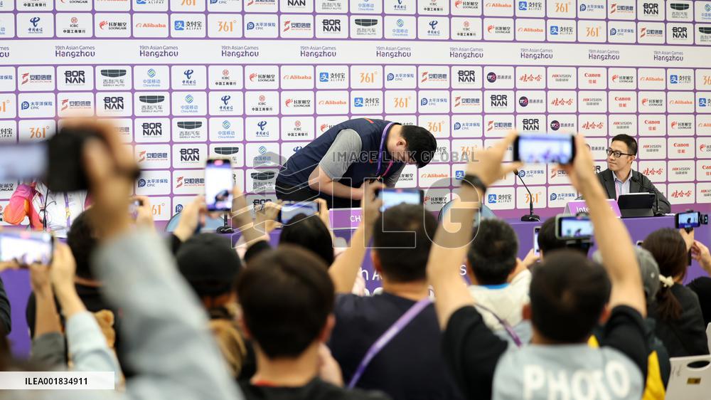 (SP)CHINA-HANGZHOU-ASIAN GAMES-BASKETBALL-PRESS CONFERENCE(CN)