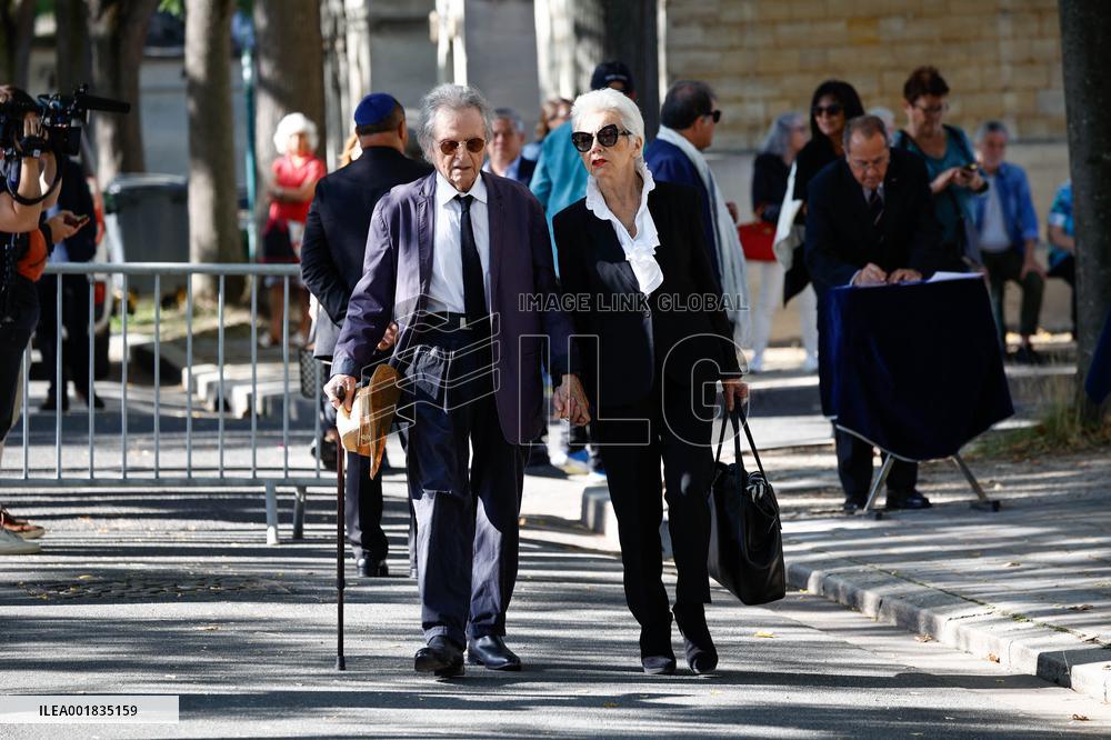 Funeral Of French Journalist Jean-Pierre Elkabbach - Paris