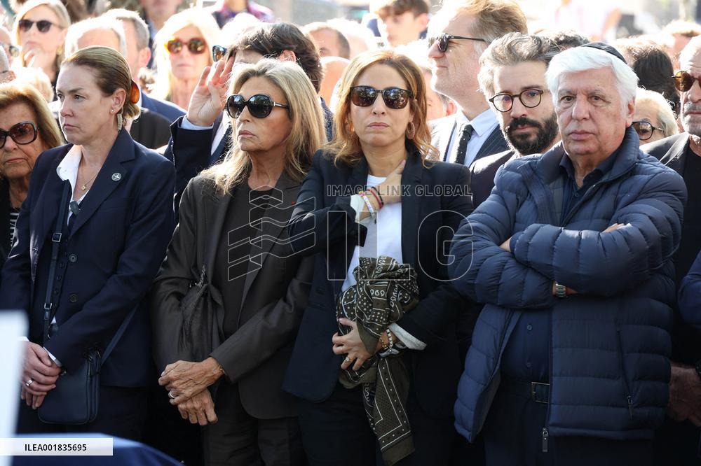 Funeral Of French Journalist Jean-Pierre Elkabbach - Paris