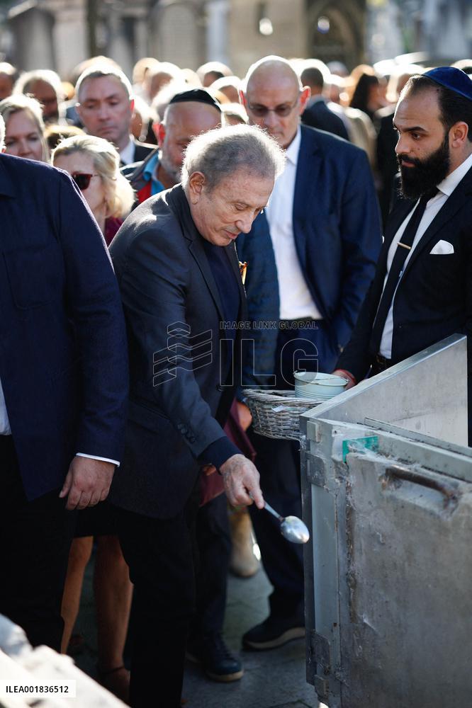 Funeral Of French Journalist Jean-Pierre Elkabbach - Paris