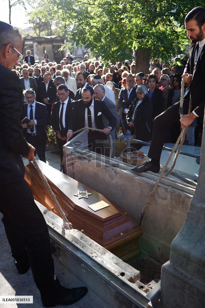 Funeral Of French Journalist Jean-Pierre Elkabbach - Paris