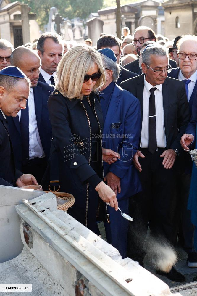 Funeral Of French Journalist Jean-Pierre Elkabbach - Paris