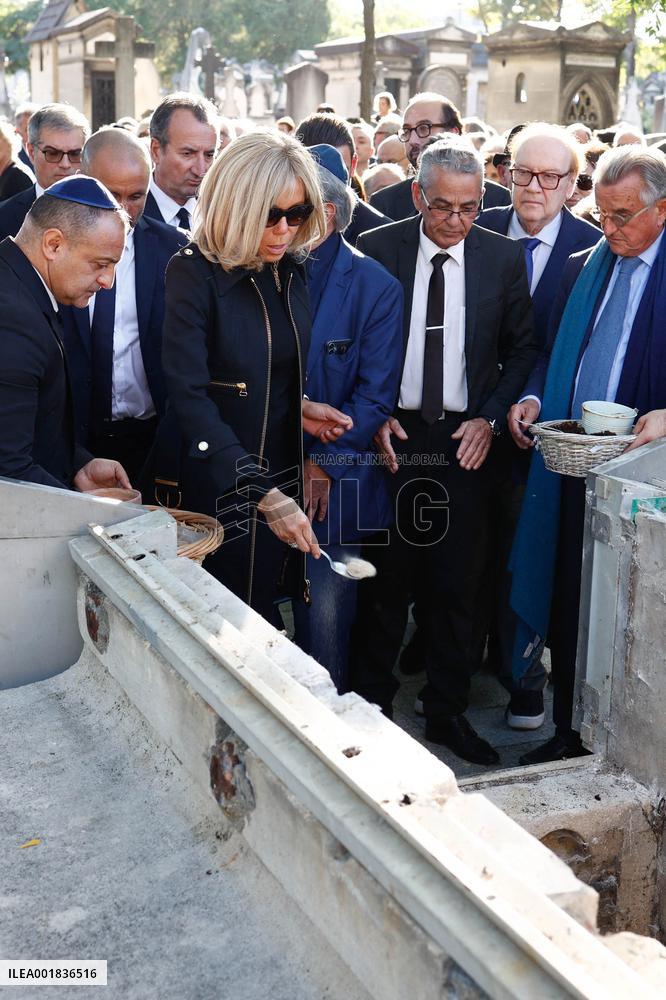 Funeral Of French Journalist Jean-Pierre Elkabbach - Paris