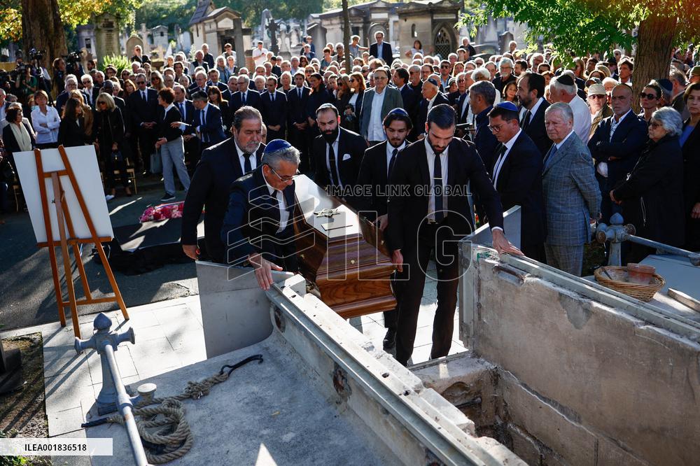 Funeral Of French Journalist Jean-Pierre Elkabbach - Paris