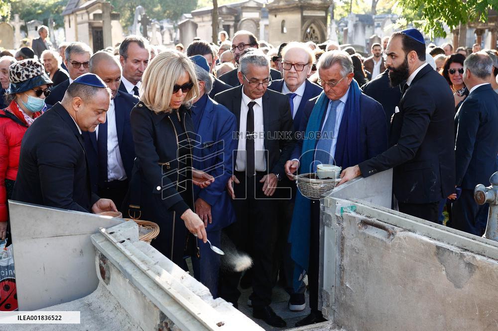 Funeral Of French Journalist Jean-Pierre Elkabbach - Paris
