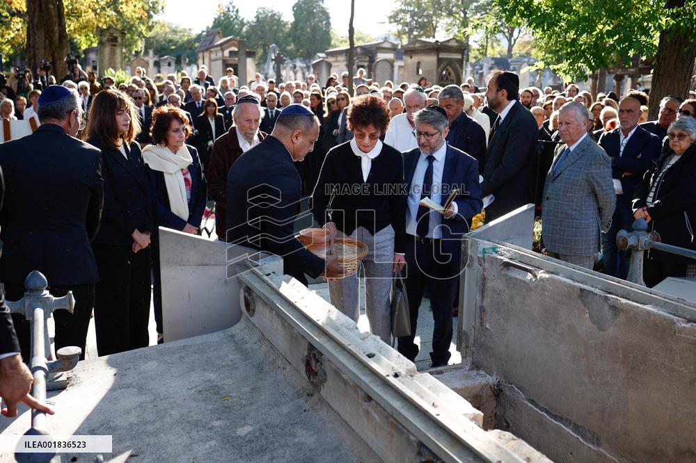 Funeral Of French Journalist Jean-Pierre Elkabbach - Paris