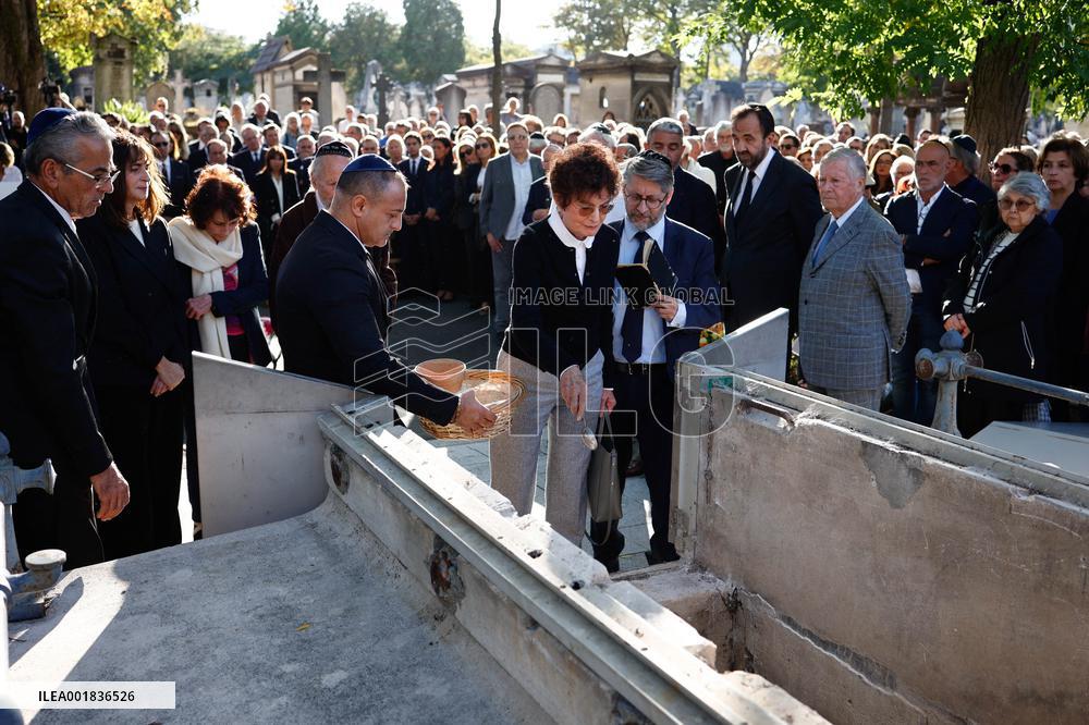 Funeral Of French Journalist Jean-Pierre Elkabbach - Paris