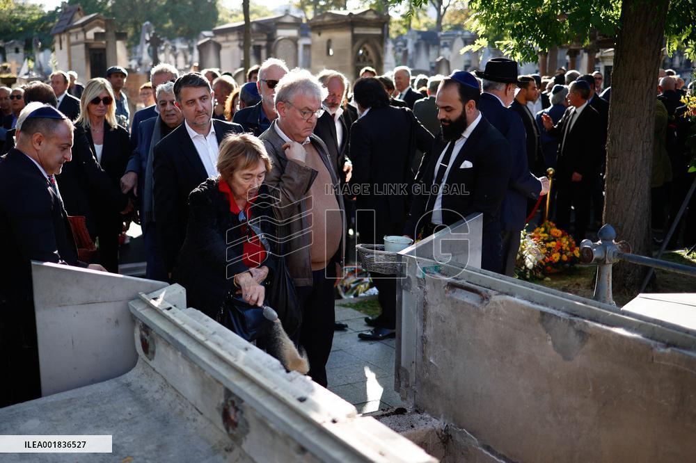 Funeral Of French Journalist Jean-Pierre Elkabbach - Paris