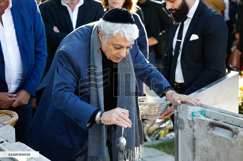 Funeral Of French Journalist Jean-Pierre Elkabbach - Paris